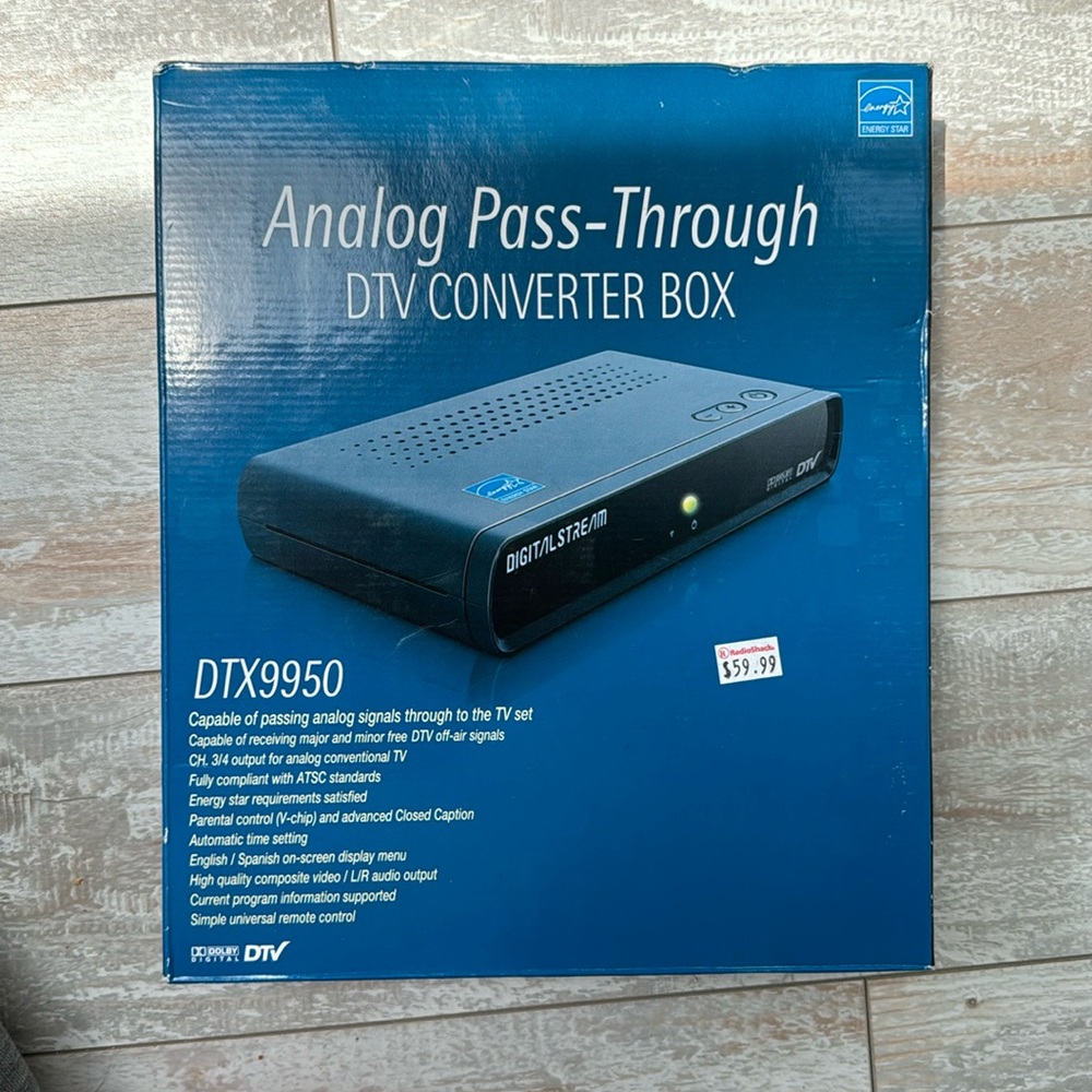 NEW Analog pass -through‎ DTV converter box